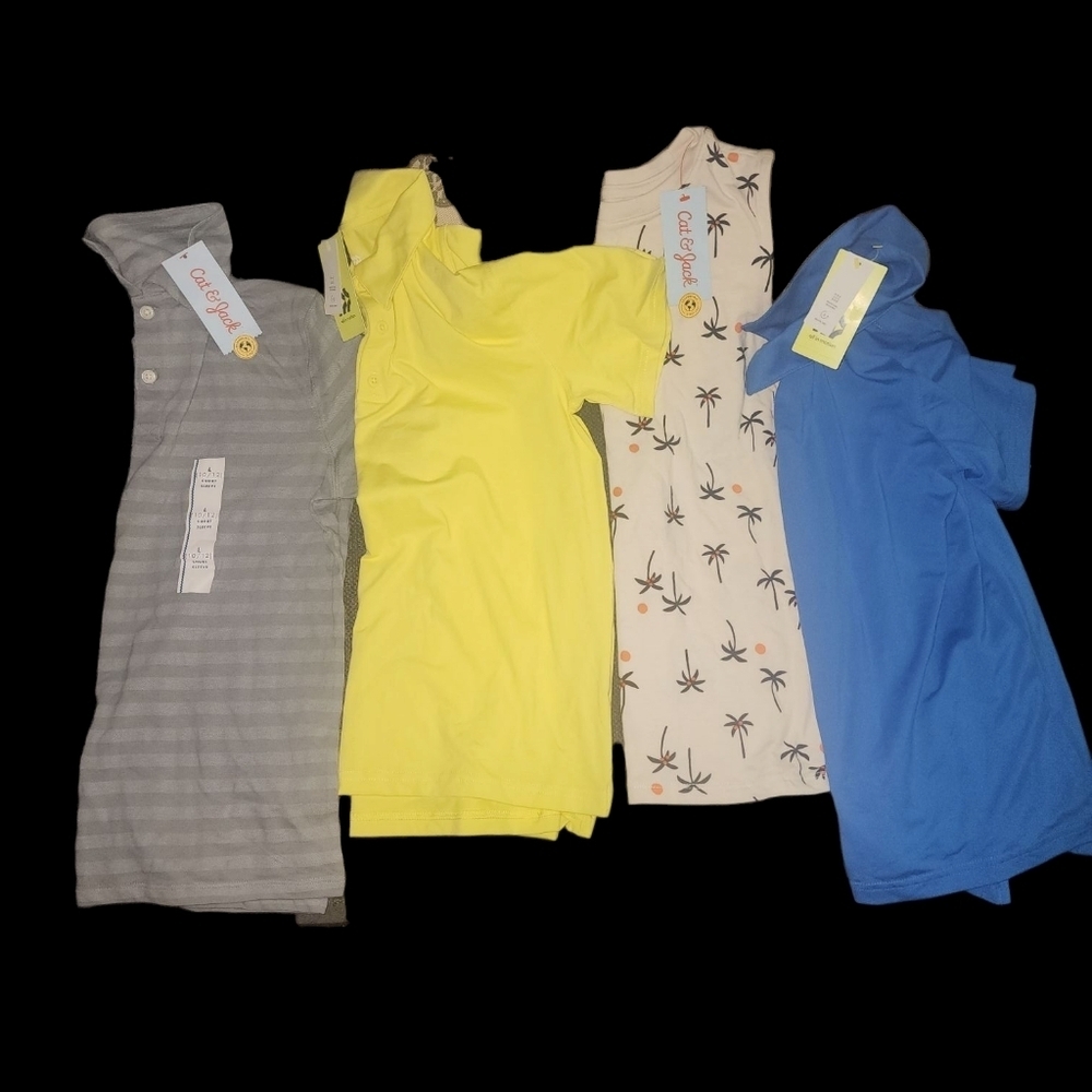 Boys Size Large (10/12) Lot Of Summer Shirts all NWT
